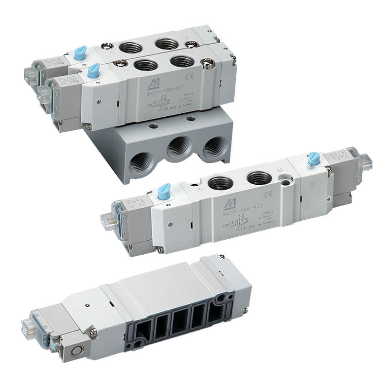 Ηλεκτροβαλβίδα αέρος MVSY-188-4E2C-24V DC MINDMAN 5/3 ΚΚ - 2 εντολές - 1/4” Ηλεκτροβαλβίδα αέρος MVSY-188-4E2C-24V DC MINDMAN 5/3 ΚΚ - 2 εντολές - 1/4”