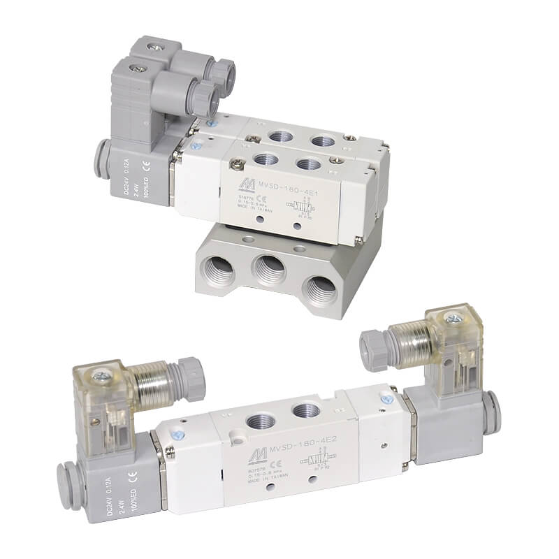 Ηλεκτροβαλβίδα αέρος MVSD 180-4E2 MINDMAN  5/2 - 2 εντολές - 1/8” Ηλεκτροβαλβίδα αέρος MVSD 180-4E2 MINDMAN  5/2 - 2 εντολές - 1/8”